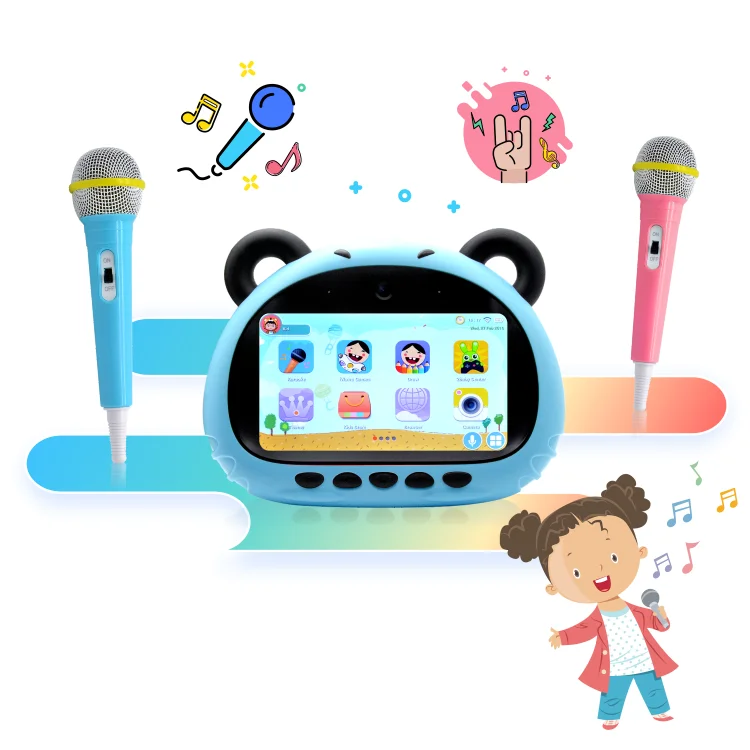 

Wintouch 1+16GB 7 Inch Children Learning Tablet For Kids Android tablet with microphones