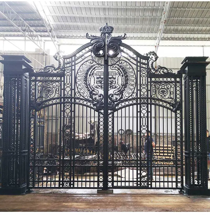 Luxury House Wrought Iron Main Gate Designs Buy Gate Designs With Galvanize Sheet,Door Iron