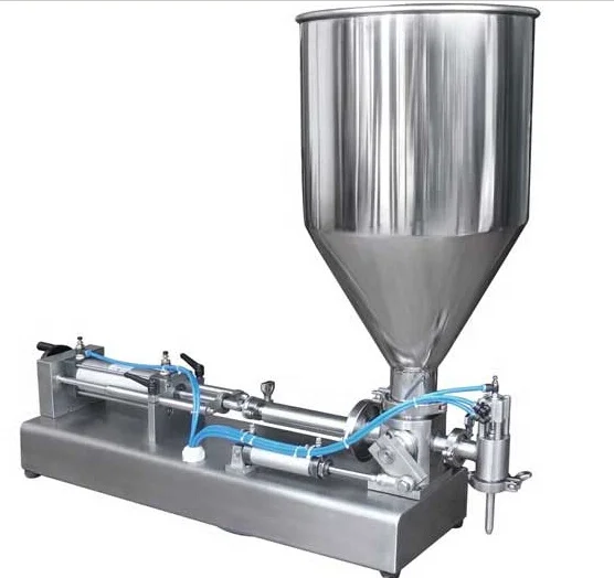 SINOPES Small Size Table Model Cream Filling Machine Mini Filler for Beverage and Chemical with Reliable Motor and PLC
