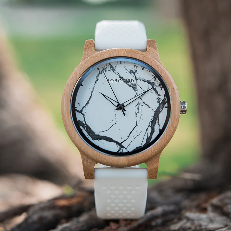 High Quality Men's Automatic Sport Business Design Watch Marble Texture Silicone Band Water Proof Pointer Custom