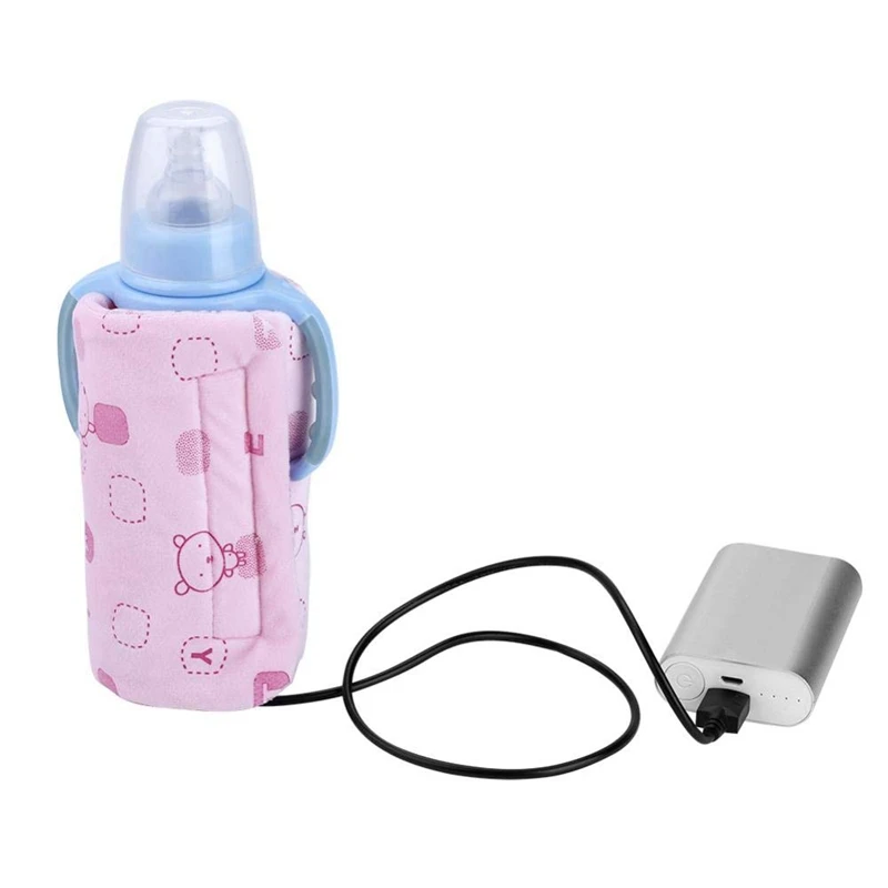 

Power Bank USB Baby Bottle Warmer Portable Travel Milk Warmer Infant Feeding Bottle Heated Cover