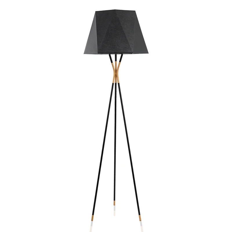 
European hot creative shape living bed hotel room decoration light luxury tripod floor lamp 