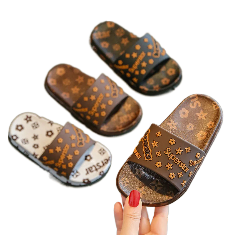 

PVC printed cute little shell soft-soled non-slip fashion flat sandals