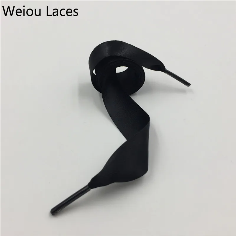 

Weiou Laces Flat Ribbon Laces Satin Shoelaces for Women Sneakers Colorful Shoelaces for Hoodies with Custom Logo Freeshipping, Any colors supported,support pantone color
