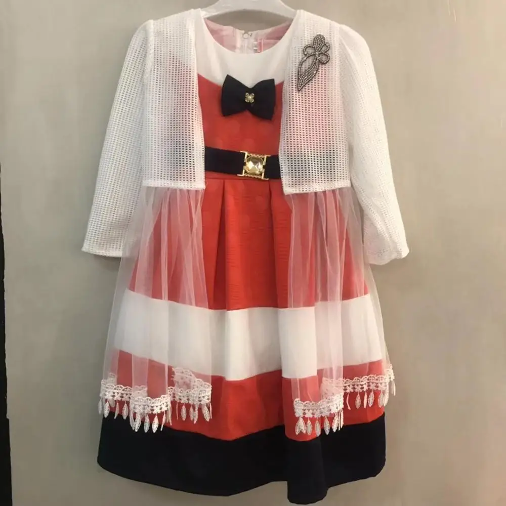 Wholesale 2019 toddler kid girl princess lace party dress for child