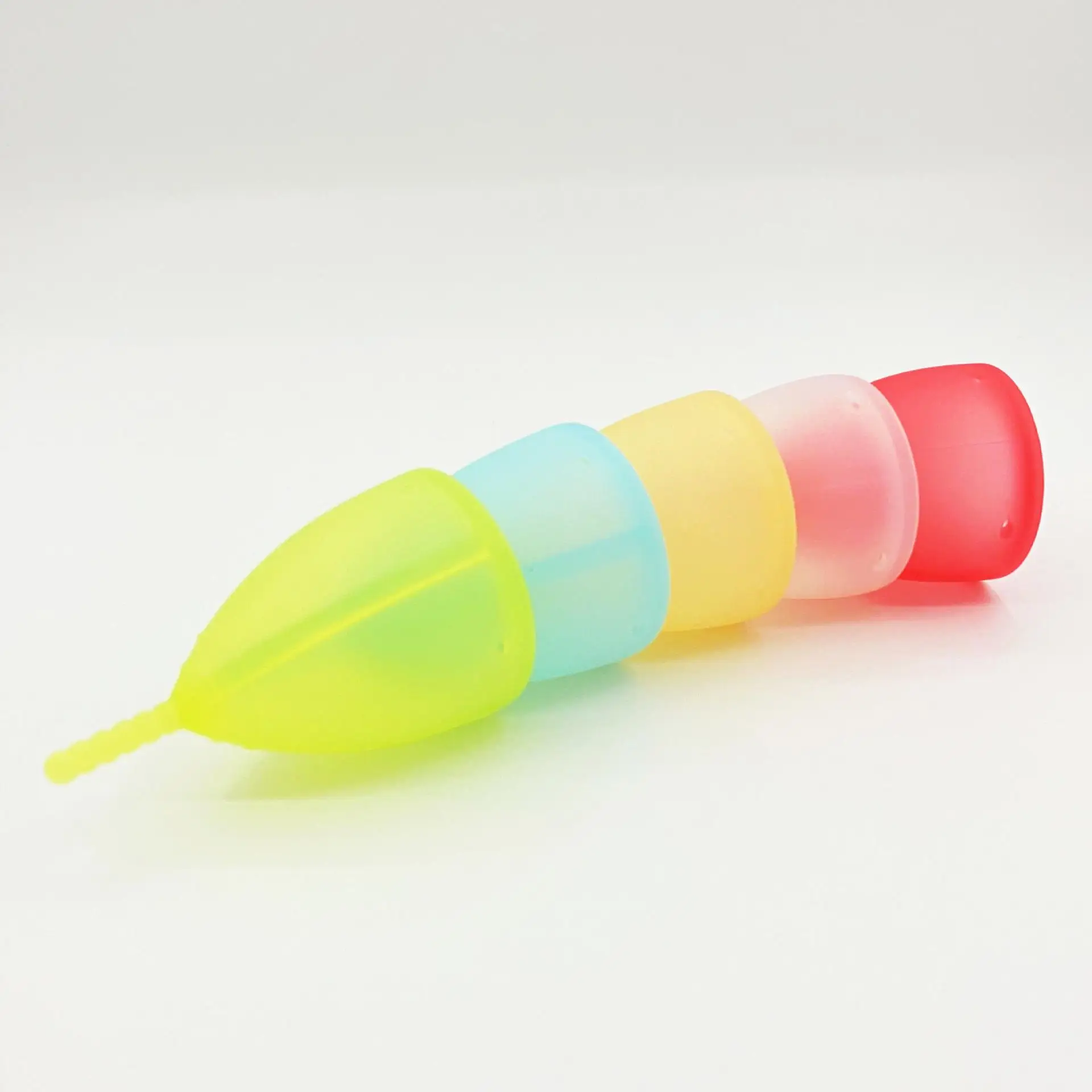 

Women's Menstrual Silicone Foldable And Reusable Menstrual Cup, Six color optional