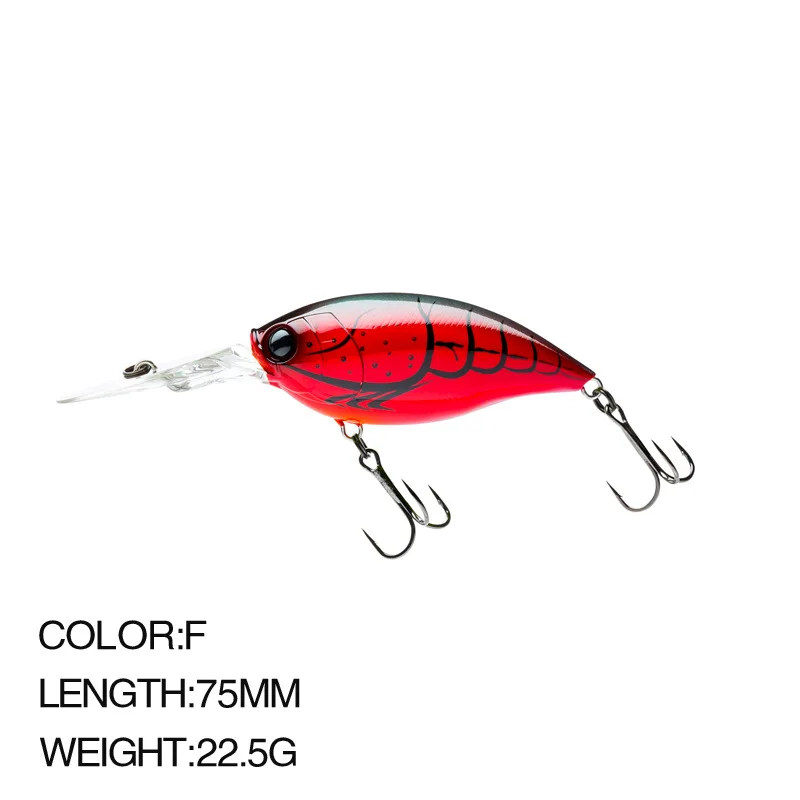 

Proberos wholesale 6 Colors Available Artificial Bait Crank Hard Plastic Fishing Lures