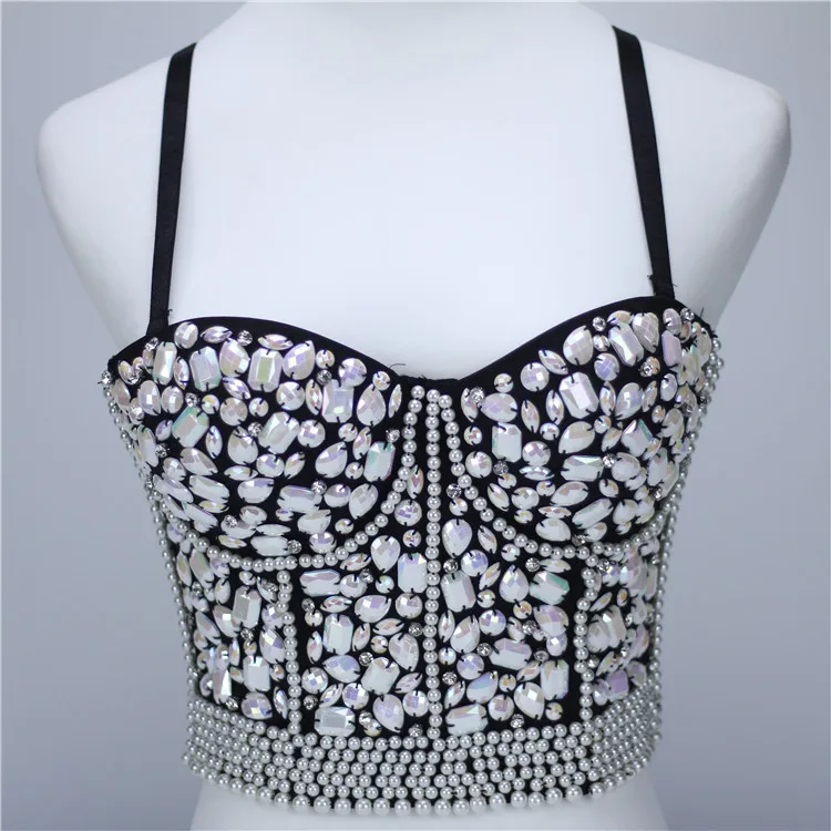 

2020 new arrivals summer styles spaghetti strap diamond decoration fashion women luxury crop top
