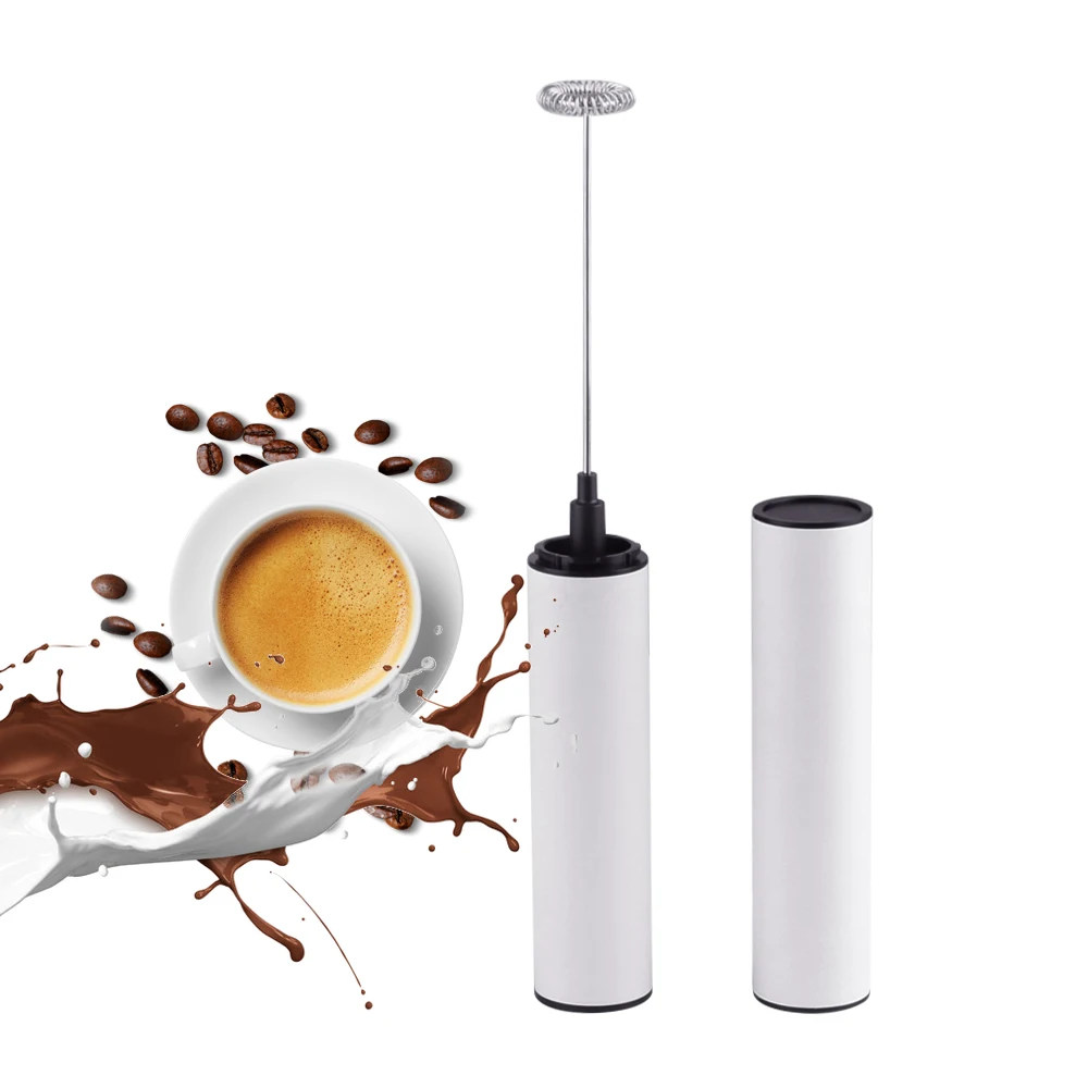 

Professional OEM ODM Accepted Stainless Steel Milk Frother Electric Handheld Foam Coffee Maker, White color/silver color