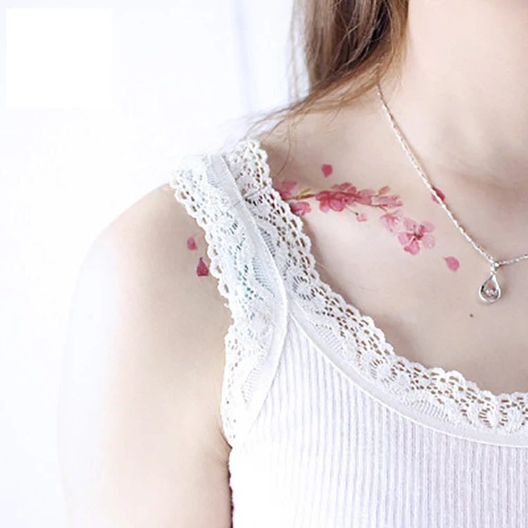 

Waterproof Realistic Flowers Goddess Sexy Photo Small Stickers