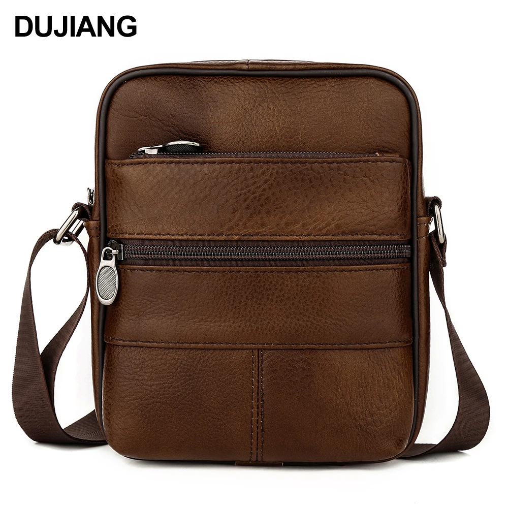 

High Quality Adjustable Strap Crossbody Phone Bag Genuine Leather Travel Small Shoulder Messenger Bag Men, Brown, coffee, black