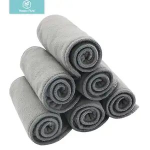 Elinfant Reusable Breathable coffee fleece Diaper Insert Bamboo Charcoal Cloth Baby Diaper Insert