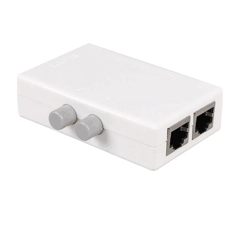 

2 Ports Network Switch Splitter Selector Hub 2-in 1-Out or 1-in 2-Out 100M MT-RJ45-2M