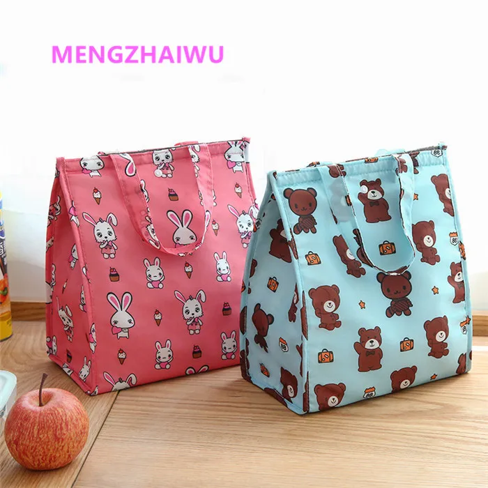 

Japan household kitchen storage box insulated washable lunch bags for school kids Portable thermal hot cooler bag