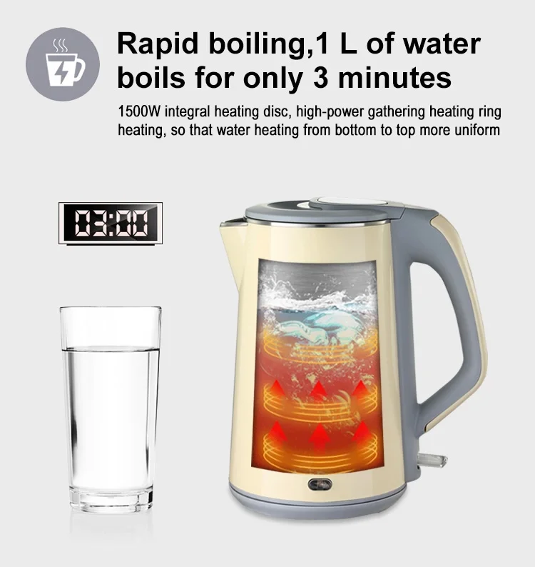 electric water kettle 1.7 liter