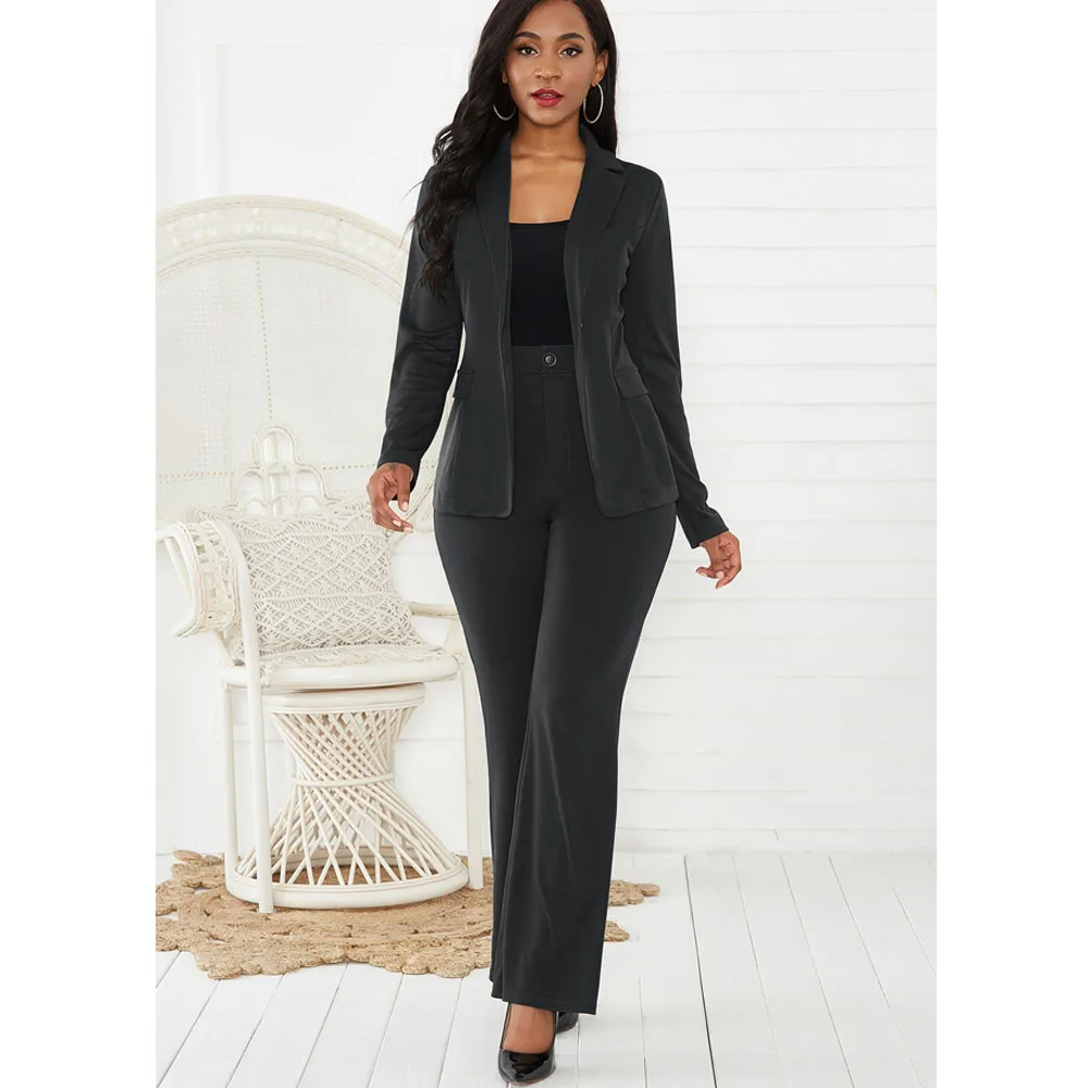 

2020 New Arrival women V Neck Long Sleeve Ruffles elegant Fashion winter blazers ladies women