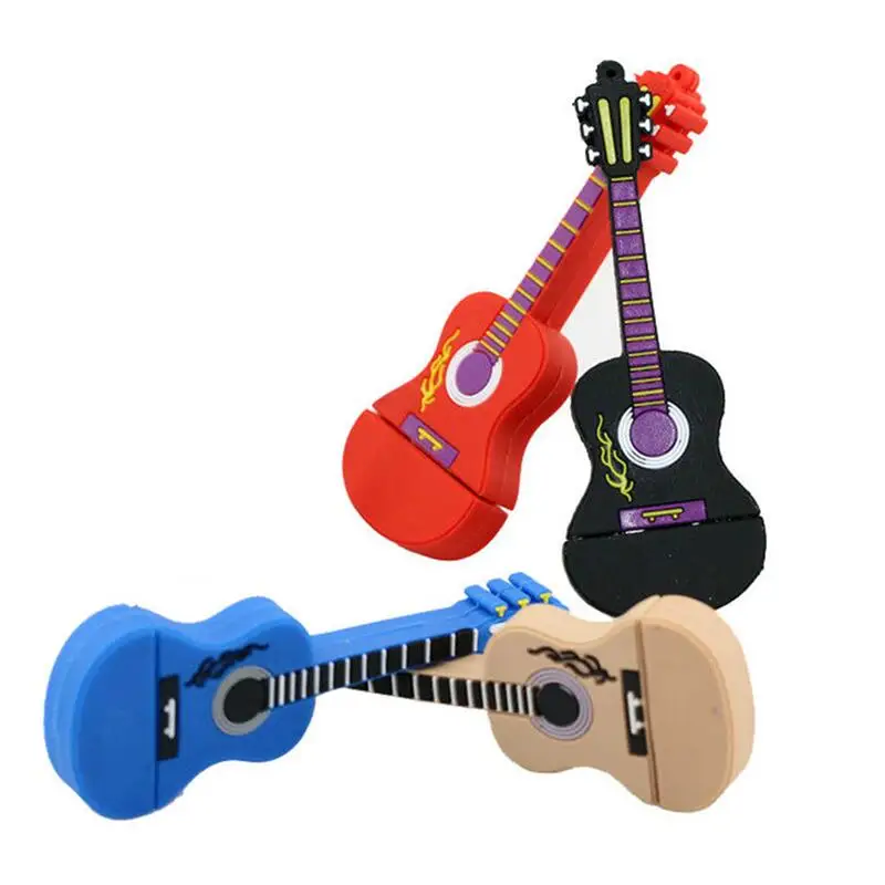 

cartoon 64GB cute Musical instrument Guitar USB Flash Drive 4GB 8GB 16GB 32GB Pendrive USB 2.0 Usb stick