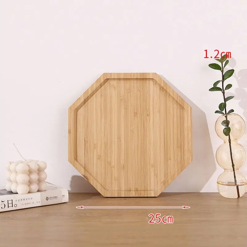 

Factory Wholesale Custom Logo Fast Eco Friendly Bamboo Serving Tray Set, Natural
