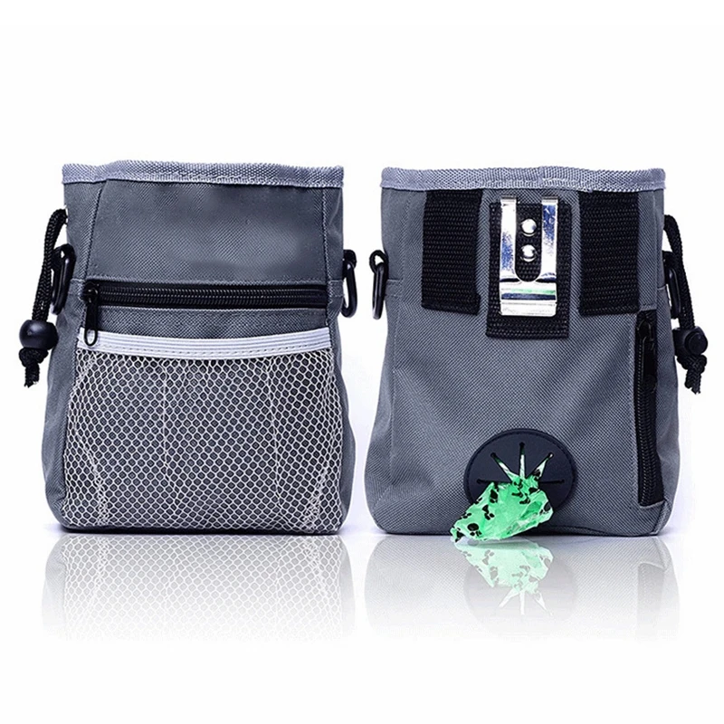 

Custom Logo Adjustable Dog Walking Bag With Poop Bag Waterproof Dog Treat Bag Dog Treat Training Pouch