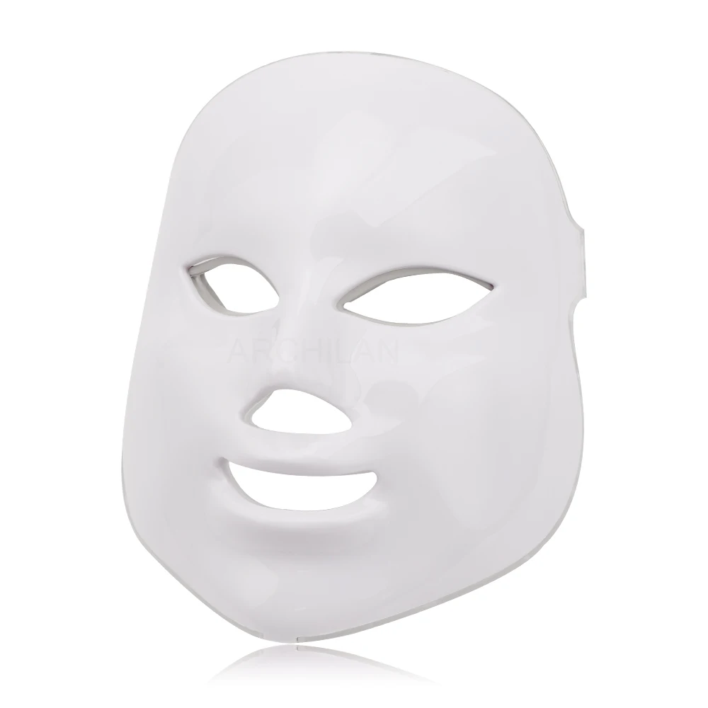 

7 Colors PDT Photon Light Beauty Therapy Facial Skin Care LED Face Mask, White
