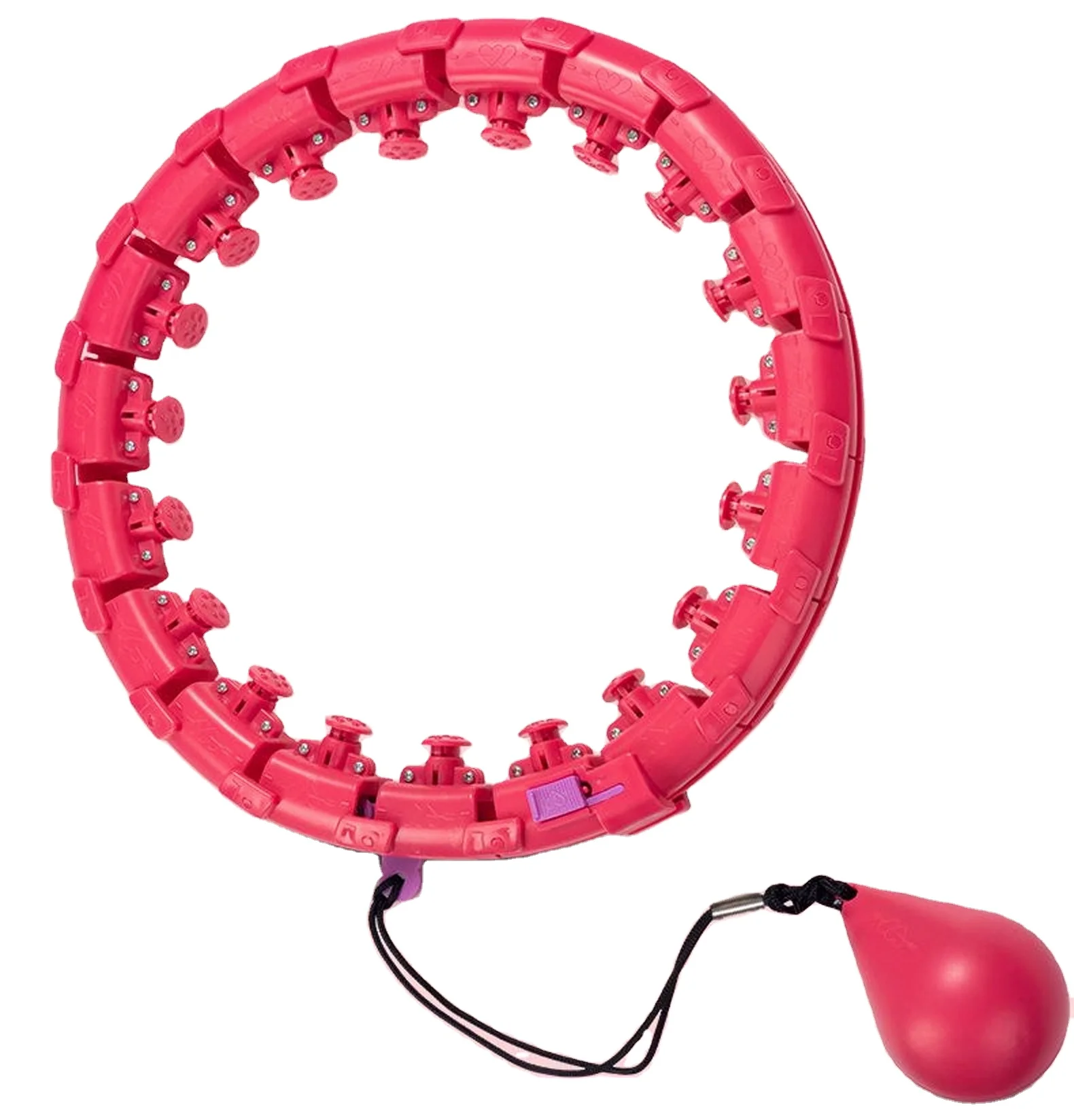 

Exercise Gym Slimming Flexible Foldable Detachable Weighted Gym Fitness Smart Hul Ring Hoop Hul-Hoop, Purple / blue / fuchsia / etc.