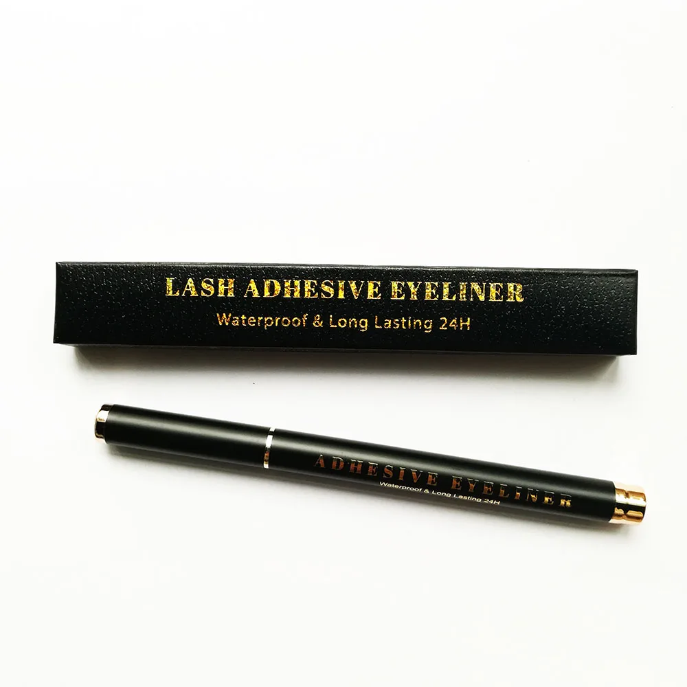 

customized package adhesive eyeliner lash strong glue pen, Colorful