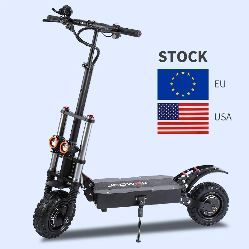 

Jeowak 60V 18Ah Dualtron Dual Motor 5600W Top Speed 85km/h EU Warehouse Motorcycle Off Road Electric Scooter For Adult
