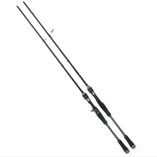 Carbon Spinning Fishing Rod 2.1m 2.4m MH/H Power Casting Rod Lure Weight 15-40g Portable Fishing Rod Max Drag 6kg