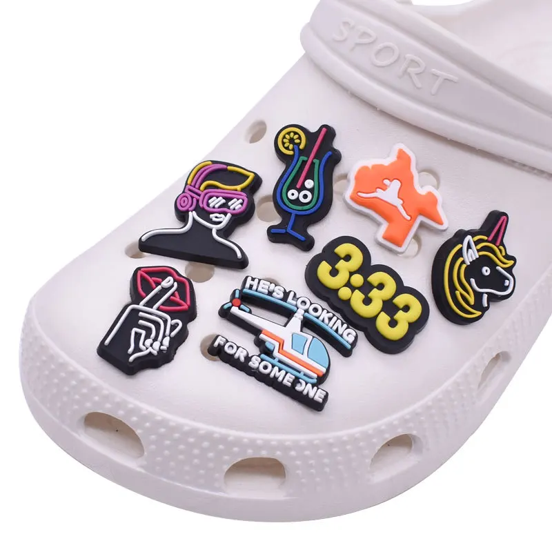 

2022 PVC Sport Fit Clogs Shoes Accessories Party Gift Shoe Charms for Kid