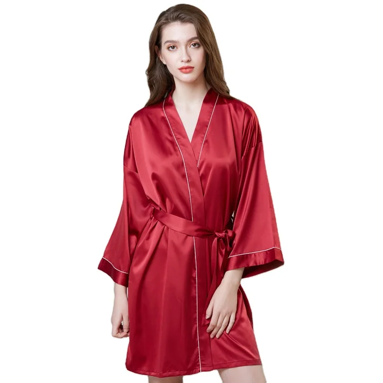 

2021 Popular Women Pajamas Breathable And Comfortable Nightgown Women's Summer Long Sleeve Bathrobe Home Clothes