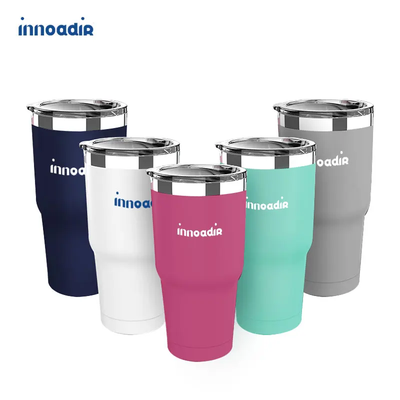 

Powder Coating Slid Sealed Lid Double Wall Stainless Steel Beer cup Car Travel mug Vacuum Insulated Tumbler, Customized color