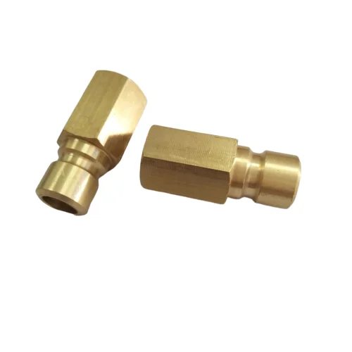 CNC machine TJPF0352 1/4'' brass reducing female pipe threaded hose nipple fittings with different size