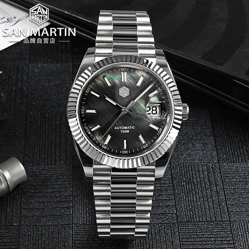 

Rts stock free ship san martin SN0059 Luxury PT5000/SW200 316L stainless steel bgw9 Luminous shell diver 10atm watch for sale