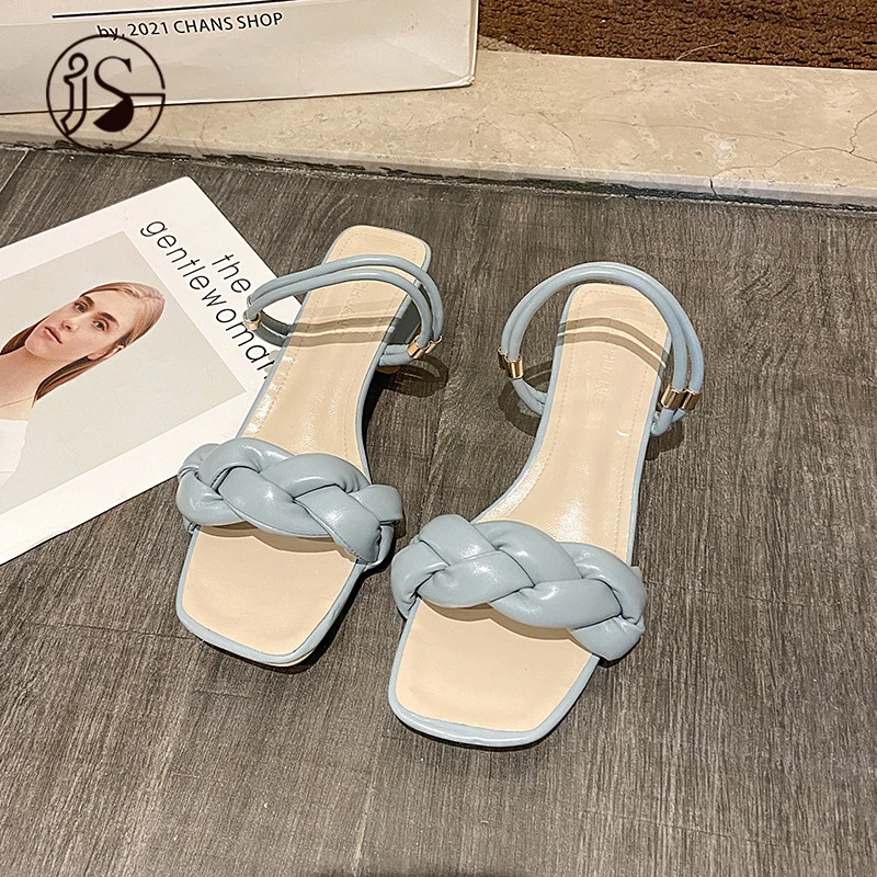 

Delicate and beautiful lady high heels sandals Woven style fashion with women's sandals Party all-match lady slippers