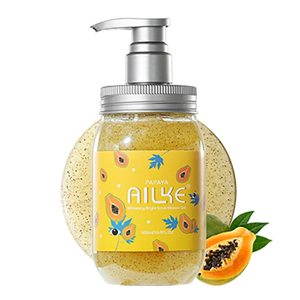 

fragrance bath 500ml removing oil honey papaya shower gel