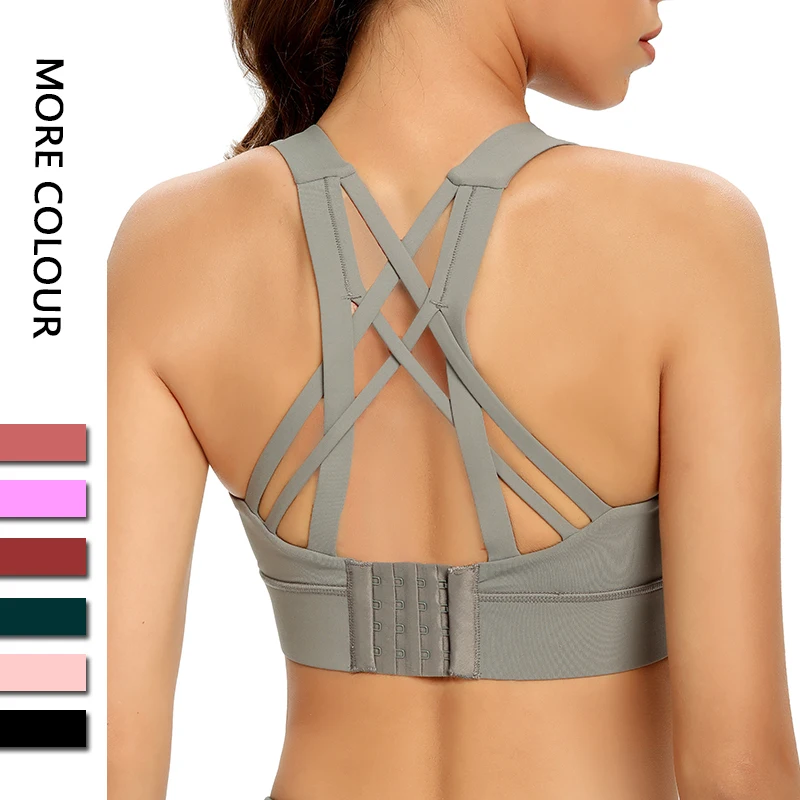

elastic sports bra Hot selling women custom fitness wear
