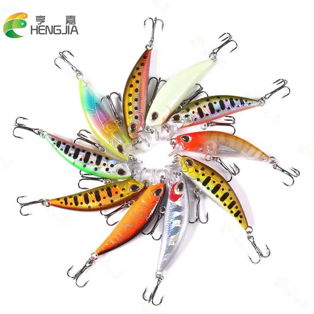 

China Minnow 5.8cm 5.4g manufacturer custom plastic sinking ABS Plastic Sinking Artifical, 10colour available/unpainted/customized