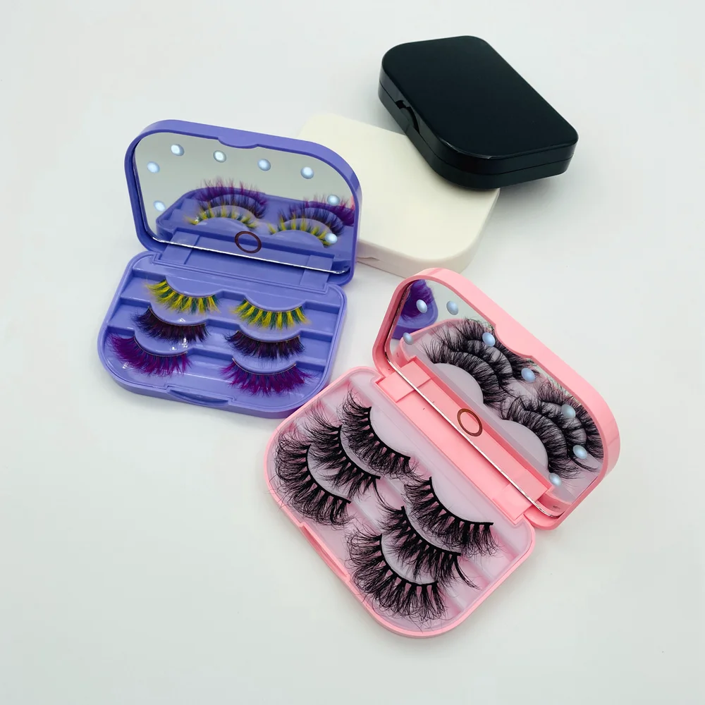 

Cruetly Free Mink False Wink Eyelashes With Wholesale Own Brand 3Pair Eye Lashes Cases Vendor, Natural black mink eyelashes
