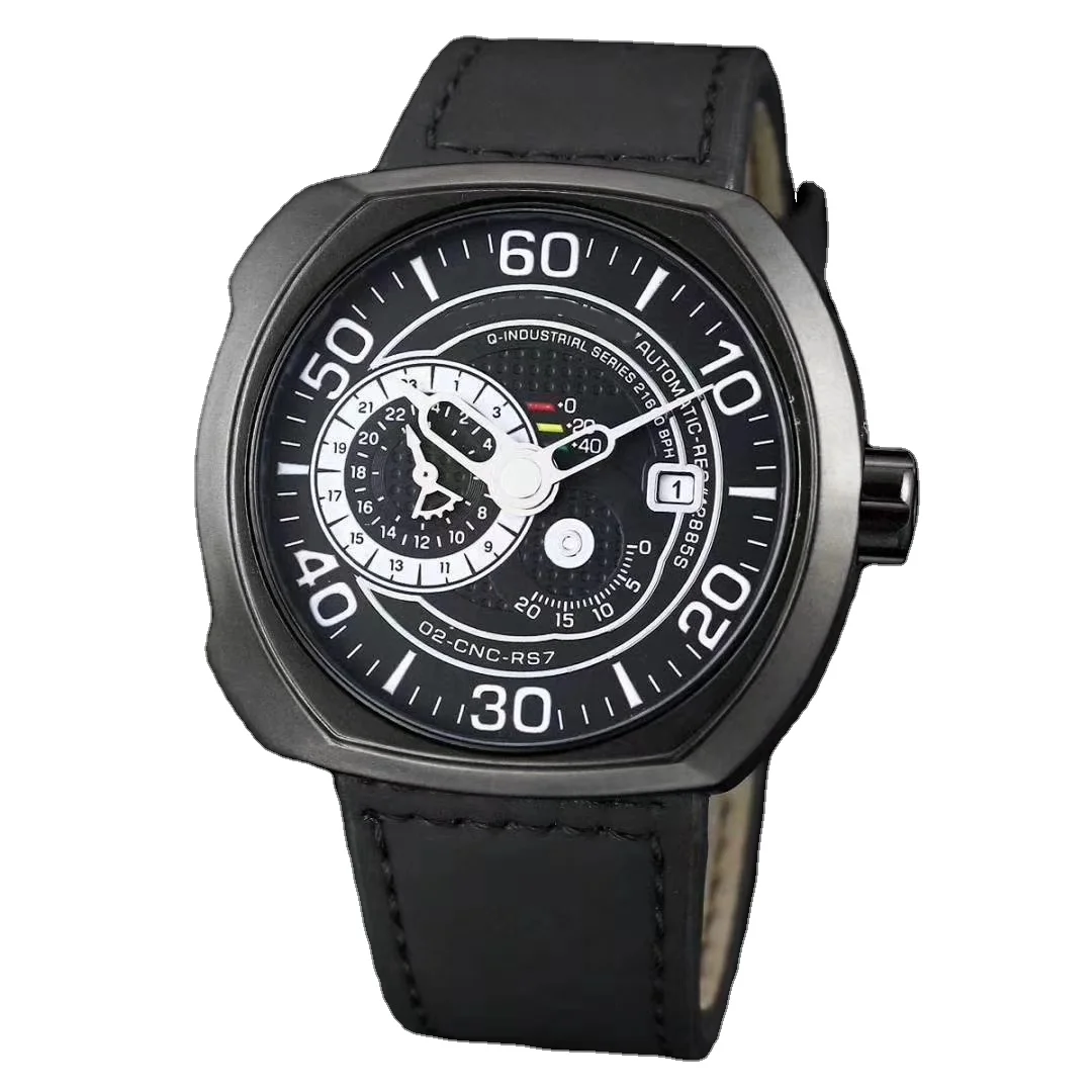 

2021 Mens Watches Quartz Mechanical Black Leather Chronograph Men's Seven Friday Wristwatches Men Watches Sport