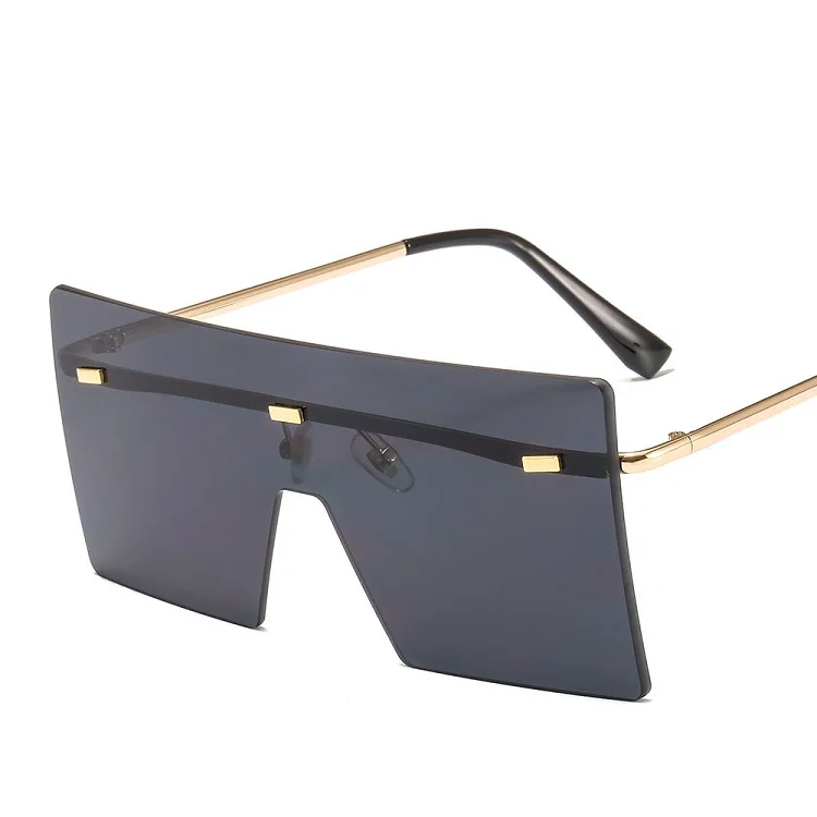 

Blackout Sunglasses Gold Frame Rimless Oversized Party Winter 2021 Sunglasses