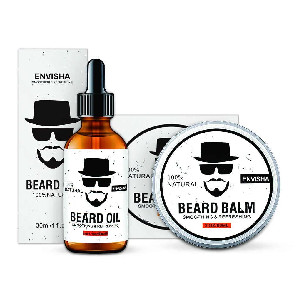 

Envisha wholesale beard care product private label organic men beard growth oil and beard balm