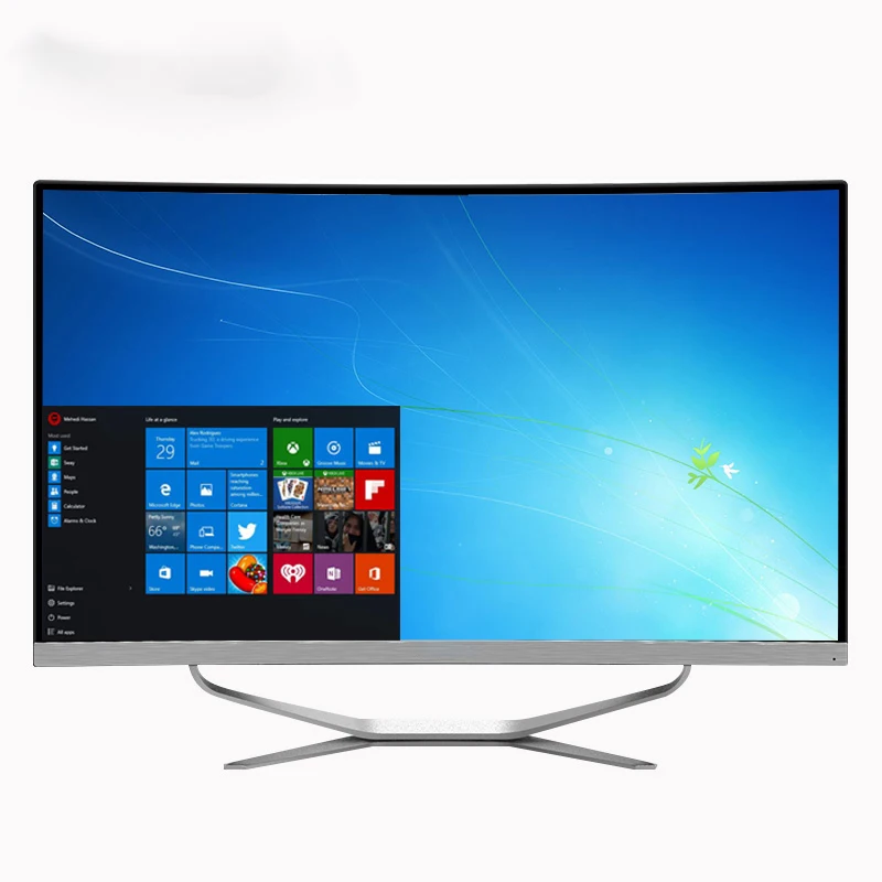 

Professional Industrial 23.6inch Curved I3 I5 10th Generation Proccessor Office Computer Desktop Computer Gaming All In One AIO