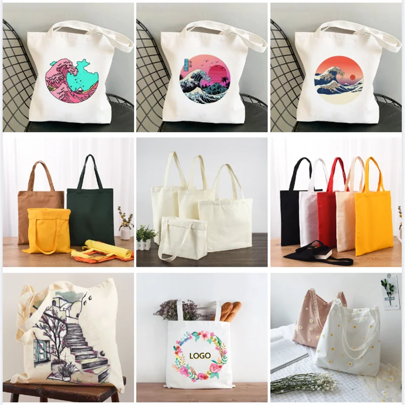 

Top Quality Customized Logo Crossbody Canvas Bag Canvas Shopper Bag Cotton Tote Bags with Custom Printed Logo, White/black/beige/red/customized color
