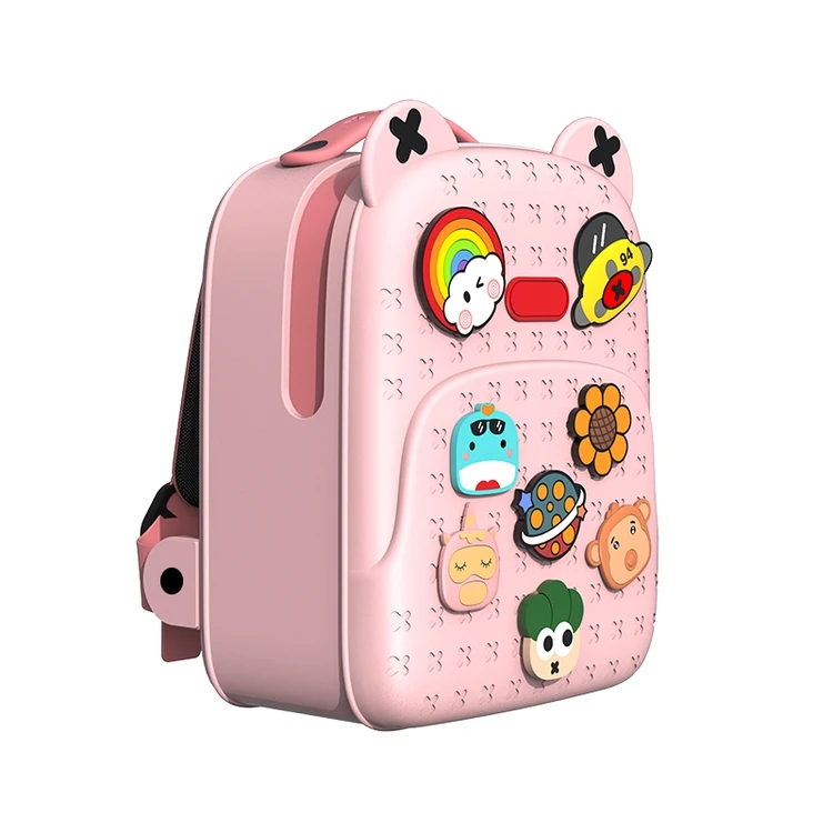 

Hot Sale Durable Kids Gift Waterproof Cartoon DIY Buckles Cute School Backpack For Student
