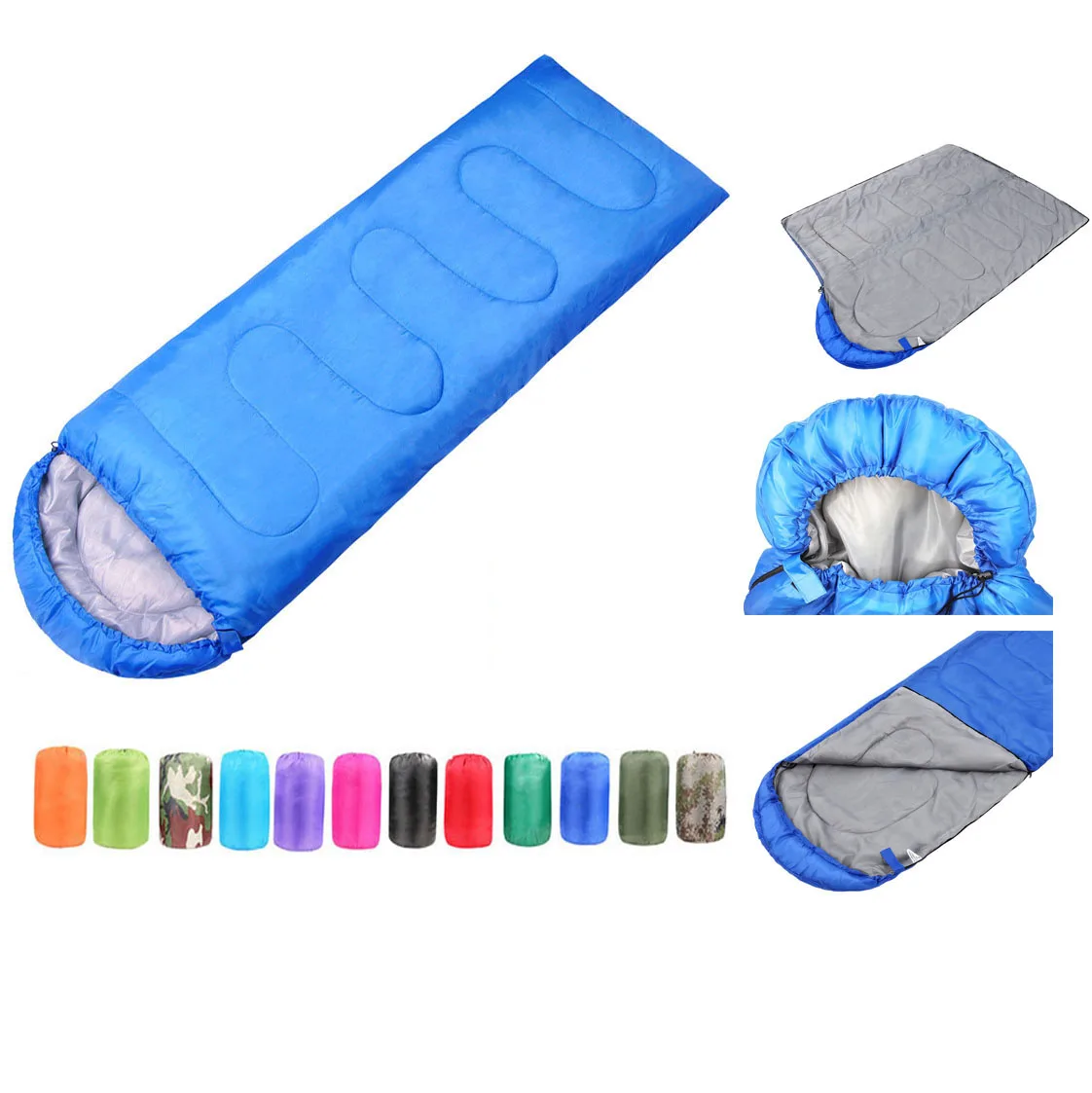 
Wholesale folding ultralight custom logo sleeping bag with compacted pouch camping sleeping pod sleeping bag for 3 seasons  (60697854634)