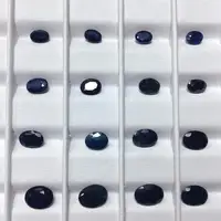 

Top selling amazon free shipping wholesale dubai style hot sale oval black blue cheap gemstone price per carat natural sapphire