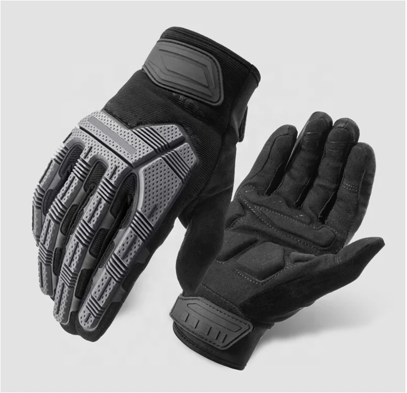 

New arrival Bicycle gloves SBR 6mm Thickened Pad Shockproof Breathable GEL Men Women Full Finger Sport MTB Gloves, Black
