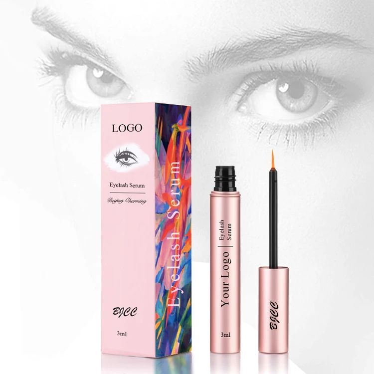 

Made In USA Customized Label Pink Organic Lengthening Thicker Longer Double Premium Logo FEG Enhancer Growth Eye Lash Serum