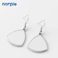 

Triangle Shape Blank Metal Earrings for Sublimation Printing