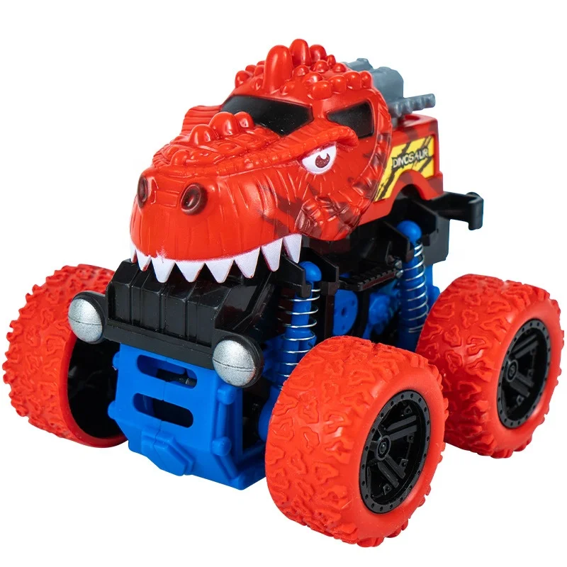 

2023 new product inertia 4WD SUV dinosaur toy car kids monster toy car